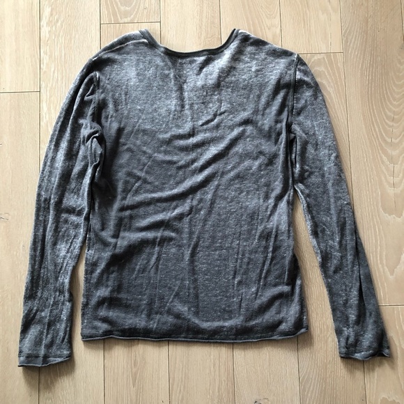 Armani Exchange Eagle Vintage Style Light Sweater in Grey Size S - Picture 3 of 9